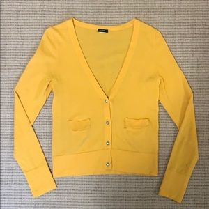 J. Crew Mustard Color Cardign (Size Medium)